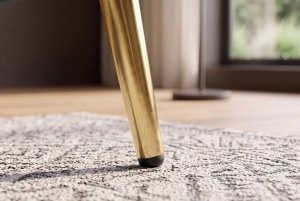 CANAPEA EXTENSIBILA BOUTIQUE 215CM, 3 LOCURI, REALIZATA DIN LEMN MASIV SI CATIFEA , CULOARE BEJ, INVICTA INTERIOR - Img 7