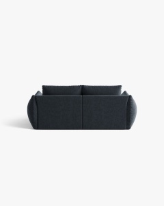 CANAPEA EXTENSIBILA CU 3 LOCURI, BLOOM, 232 CM, ALBASTRU MARIN, CU TAPITERIE DIN TEXTIL STRUCTURAT WIND, MICADONI - Img 4