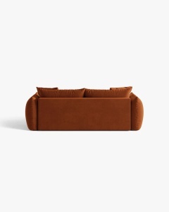 CANAPEA EXTENSIBILA CU 3 LOCURI, BLOOM, 250 CM, CARAMIZIU, CU TAPITERIE DIN TEXTIL CATIFEA CASINO, MICADONI - Img 6