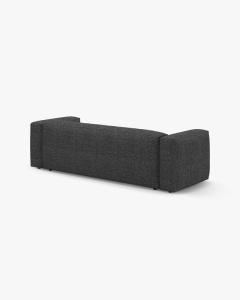 CANAPEA EXTENSIBILA, CU 3 LOCURI, MARTINA, GRI ANTRACIT, 264 CM, CU TAPITERIE DIN TEXTIL BOUCLE MONET, MICADONI - Img 5