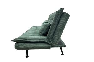 CANAPEA EXTENSIBILA, JAZZ 195CM, 3 LOCURI, MATERIAL CATIFEA RAIAT, CULOARE VERDE, ARTIM GROUP SELECTION - Img 5