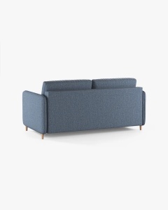CANAPEA EXTENSIBILA SIMO, ALBASTRU DESCHIS, 225X94 CM, TAPITAT CU TAPITERIE DIN TEXTIL STRUCTURAT BABEL, MICADONI - Img 5