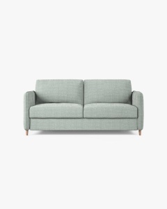 CANAPEA EXTENSIBILA SIMO, VERDE MENTA, 225X94 CM, TAPITAT CU TAPITERIE DIN TEXTIL STRUCTURAT BABEL, MICADONI
