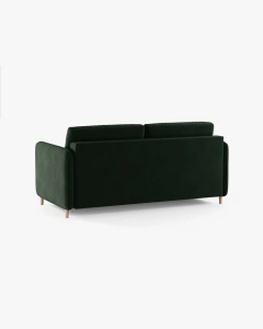 CANAPEA EXTENSIBILA SIMO, VERDE SMARALD, 225X94 CM, TAPITAT CU TAPITERIE DIN TEXTIL CATIFEA SALVADOR, MICADONI - Img 5