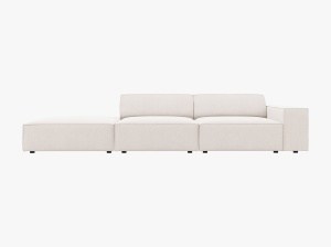 CANAPEA JODIE, STANGA, 3 LOCURI, 262 CM, DIVERSE CULORI SI MATERIALE, DESIGN DEOSEBIT - Img 4