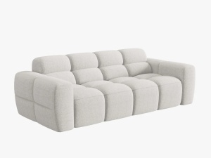 CANAPEA LISA, 3 LOCURI, 216 CM, GRI DESCHIS 01, TAPITERIE DIN STOFA, DESIGN DEOSEBIT