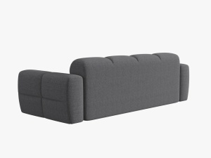 CANAPEA LISA, 4 LOCURI, 265 CM, GRI INCHIS 89, TAPITERIE DIN STOFA, DESIGN DEOSEBIT - Img 3