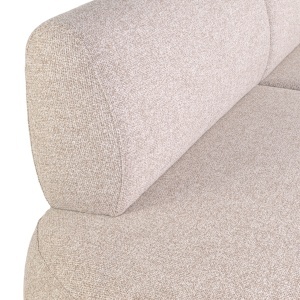 CANAPEA LIVING LANDMARK 240CM, DIN METAL, LEMN SI TEXTIL, DE CULOARE BEJ, DESIGN MODERN - Img 10