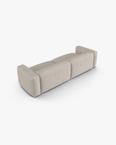 CANAPEA MARTINA, 320X120 CM, ADANCIME SCAUN 90 CM, BEJ, TAPITAT CU TAPITERIE DIN TEXTIL CORDOI TILIA, MICADONI - Img 3