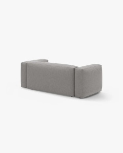 CANAPEA MARTINA, CU 2 LOCURI, GRI DESCHIS, 200 CM, CU TAPITERIE DIN TEXTIL STRUCTURAT BOSTON, MICADONI - Img 3