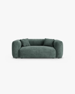 CANAPEA MARTINA, CU 2 LOCURI, VERDE, 200 CM, CU TAPITERIE DIN TEXTIL CATIFEA VOGUE, MICADONI