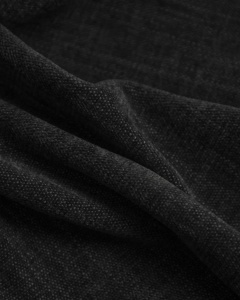 CANAPEA MARTINA, CU 3 LOCURI, NEGRU, 244 CM, CU TAPITERIE DIN TEXTIL STRUCTURAT BOSTON, MICADONI - Img 4