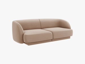 CANAPEA MILEY, 2 LOCURI, 180 CM, CAPPUCCINO 40, TAPITERIE DIN CATIFEA, DESIGN DEOSEBIT - Img 2