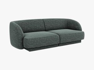 CANAPEA MILEY, 2 LOCURI, 180 CM, VERDE 78, TAPITERIE CHENILLE, DESIGN DEOSEBIT
