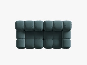 CANAPEA MODULARA BELLIS, 2 LOCURI, 188 CM, VERDE PETROL 87, TAPITERIE DIN CATIFEA, DESIGN DEOSEBIT - Img 4