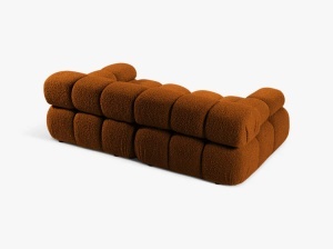 CANAPEA MODULARA BELLIS, CU 2 LOCURI, CARAMIZIE, CU TAPITERIE DIN BOUCLE ROLF, MICADONI - Img 3