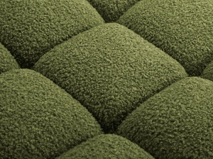 CANAPEA MODULARA BELLIS, CU 2 LOCURI, VERDE, CU TAPITERIE BOUCLE ROLF, MICADONI - Img 5