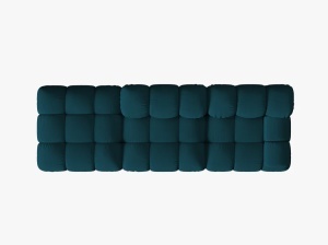 CANAPEA MODULARA BELLIS, PE STANGA, ALBASTRU MARIN, CU TAPITERIE DIN TEXTIL 3D SONIC, MICADONI - Img 3