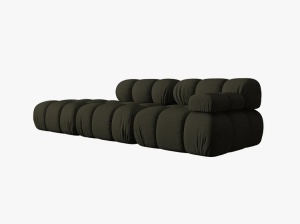 CANAPEA MODULARA BELLIS, PE STANGA, VERDE AMAZON, CU TAPITERIE DIN TEXTIL 3D SONIC, MICADONI - Img 2