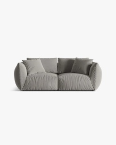 CANAPEA MODULARA CHRIS, CU 3 LOCURI, 220X100, GRI, CU TAPITERIE DIN TEXTIL CATIFEA CASINO, MICADONI