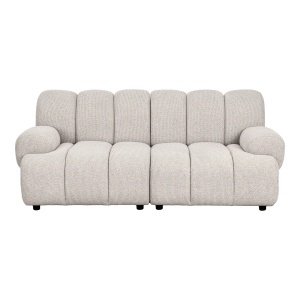 CANAPEA MODULARA LIVING TAZA 190CM, DIN LEMN SI TEXTIL, CULOARE BEJ NISIPIU, HOUSE NORDIC