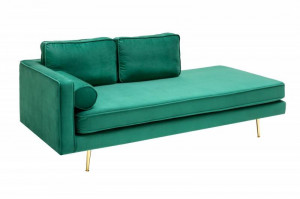 CANAPEA/ PAT DE ZI, DIVAN 195CM, CATIFEA VERDE, DESIGN RETRO, ARTIM SELECT GROUP - Img 6