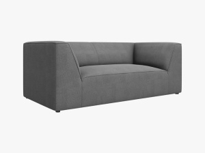 CANAPEA RUBY, CU 2 LOCURI, GRI , CU TAPITERIE DIN TEXTIL STRUCTURAT OTTAWA, MICADONI - Img 2