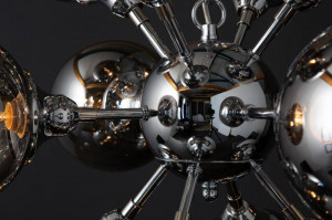CANDELABRU GALAXY, DIN METAL SI STICLA - Img 5