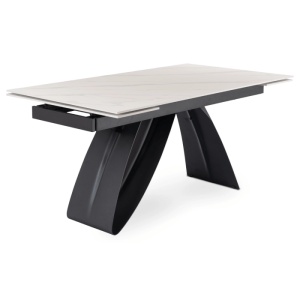 CEL MAI MIC PRET!!!MASA EXTENSIBILA 160-220CM, ARTIM MEBLE, REALIZATA DIN METAL SI CERAMICA, CULOARE MARMURA ALBA/NEGRU, STIL MODERN - Img 7
