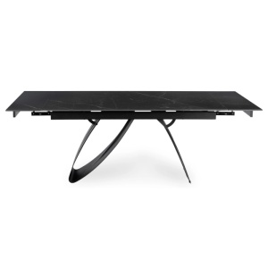 CEL MAI MIC PRET!!!MASA EXTENSIBILA 160-220CM, ARTIM MEBLE, REALIZATA DIN METAL SI CERAMICA, CULOARE MARMURA NEAGRA/NEGRU, STIL MODERN