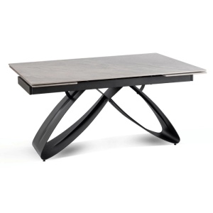 CEL MAI MIC PRET!!!MASA EXTENSIBILA 160-240CM, ARTIM MEBLE, REALIZATA DIN METAL SI CERAMICA, CULOARE MARMURA GRI/NEGRU, STIL MODERN - Img 9