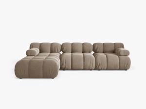 COLTAR BELLIS, CU 4 LOCURI, CAPPUCCINO, CU TAPITERIE DIN CATIFEA BLUVEL, MICADONI
