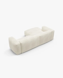 COLTAR CU 2 LOCURI, MARTINA, PE STANGA, 280 CM, FILDES, TAPITAT CU TAPITERIE DIN TEXTIL BOUCLE MONET, MICADONI - Img 5