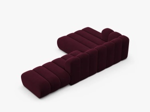 COLTAR CU 5 LOCURI LUPIN 294, PE STANGA, VISINIU, CU TAPITERIE DIN CATIFEA VENUS, MICADONI - Img 4