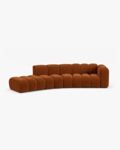 COLTAR CU 5 LOCURI, LUPIN, 335, PE STANGA, CARAMIZIU, CU TAPITERIE DIN CATIFEA SALVADOR, MICADONI