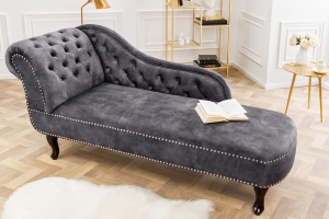 COLTAR/DIVAN 170CM, CATIFEA STRUCTURATA GRI, STIL CHESTERFIELD - Img 5