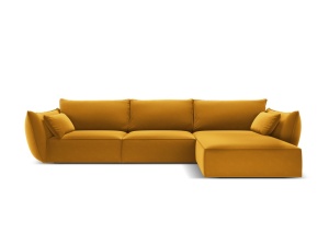 COLTAR ELEGANT DREAPTA 308CM, VANDA 4 LOCURI, DIVERSE CULORI, MATERIAL CATIFEA, ARTIM GROUP COLLECTION - Img 10