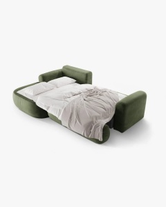 COLTAR EXTENSIBIL ELLA, PE STANGA, VERDE, 271X174 CM, TAPITAT CU TAPITERIE DIN TEXTIL CATIFEA VOGUE, MICADONI - Img 5