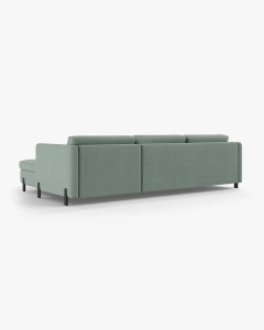 COLTAR EXTENSIBIL GLORIA, PE DREAPTA, MENTA, 170X286 CM, TAPITAT CU TAPITERIE DIN TEXTIL STRUCTURAT BJORN, MICADONI - Img 4