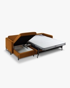 COLTAR EXTENSIBIL GLORIA, PE STANGA, MARO, 170X286 CM, TAPITAT CU TAPITERIE DIN TEXTIL CATIFEA SALVADOR, MICADONI - Img 2