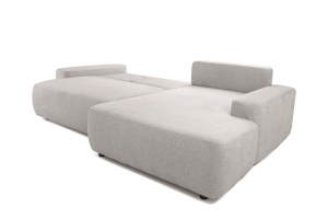 COLTAR EXTENSIBIL MIA, GRI BUBBLE 02 II, CONFECTIONAT DIN MATERIAL TEXTIL, METAL SI SPUMA, STIL MODERN - Img 2