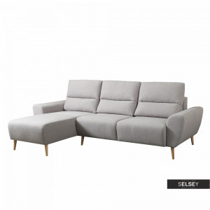 COLTAR EXTENSIBIL MOON GRI DIN LEMN SI TEXTIL - Img 8