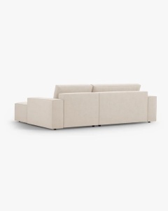 COLTAR EXTENSIBIL, PE DREAPTA, JODIE, 246X151 CM, BEJ, TAPITAT CU TAPITERIE DIN TEXTIL BOUCLE BALOO, MICADONI - Img 4