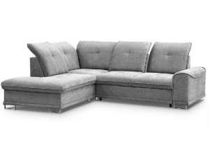 COLTAR EXTENSIBIL STANGA, BOSS 272CM, DIN TEXTIL FOARTE FIN DE CULOARE GRI DESCHIS, CONFORT SPORIT