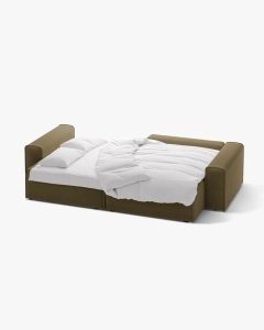 COLTAR EXTENSIBIL VICTOR, PE DREAPTA, VERDE, 246X148 CM, TAPITAT CU TAPITERIE DIN TEXTIL STRUCTURAT MOLYBDENE, MICADONI - Img 3