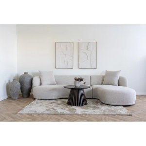 COLTAR KINGSTON 294CM, DIN LEMN SI TEXTIL, CULOARE BEJ NATUR, HOUSE NORDIC - Img 2