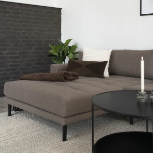 COLTAR LIDO CU 4 PERINI 290CM, DIN LEMN SI TEXTIL, CULOARE MARO, HOUSE NORDIC - Img 2