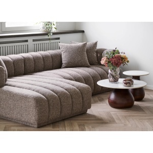 COLTAR LIVING AURORA 300CM, DIN LEMN SI TEXTIL, CULOARE MARO, HOUSE NORDIC - Img 7