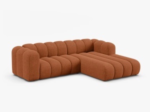 COLTAR LUPIN 260, PE DREAPTA, CARAMIZIU, CU TAPITERIE DIN TEXTIL CHENILLE EDEN, MICADONI - Img 2