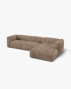 COLTAR MARTINA, 130X176 CM, PE DREAPTA, GHINDA, TAPITAT CU TAPITERIE DIN TEXTIL CORDOI TILIA, MICADONI - Img 2